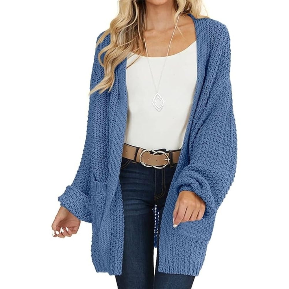 American Eagle Outfitters Blue Knit Cardigan